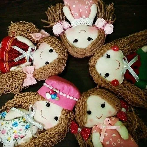 مو عروسک برای دوخت عروسک نمدی
